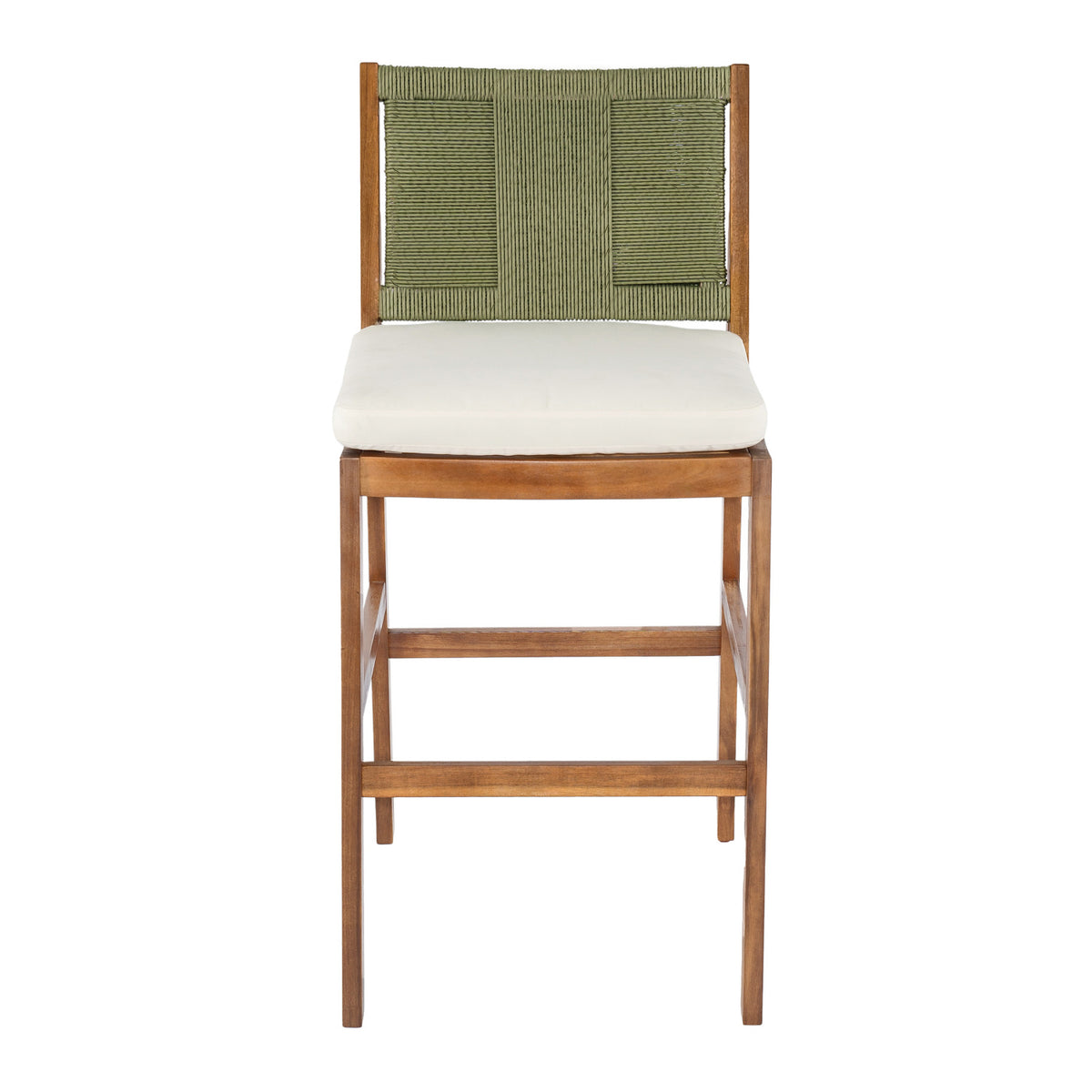 Outdoor Acacia Wood Bar Stools (2) | OROA