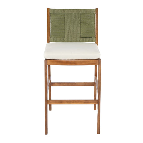 Outdoor Acacia Wood Bar Stools (2) | OROA