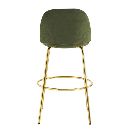 Modern Luxury Green Upholstered Barstools (2) - OROA - view 9