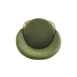 Olive Green Upholstered Barstools (2) | OROA