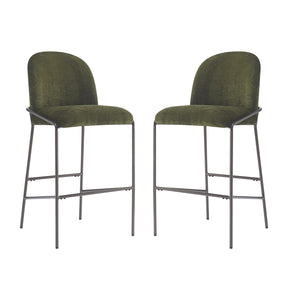 Galen Green Upholstered Barstools (2) - OROA - view 1