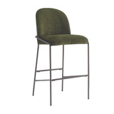 Galen Green Upholstered Barstools (2) | OROA