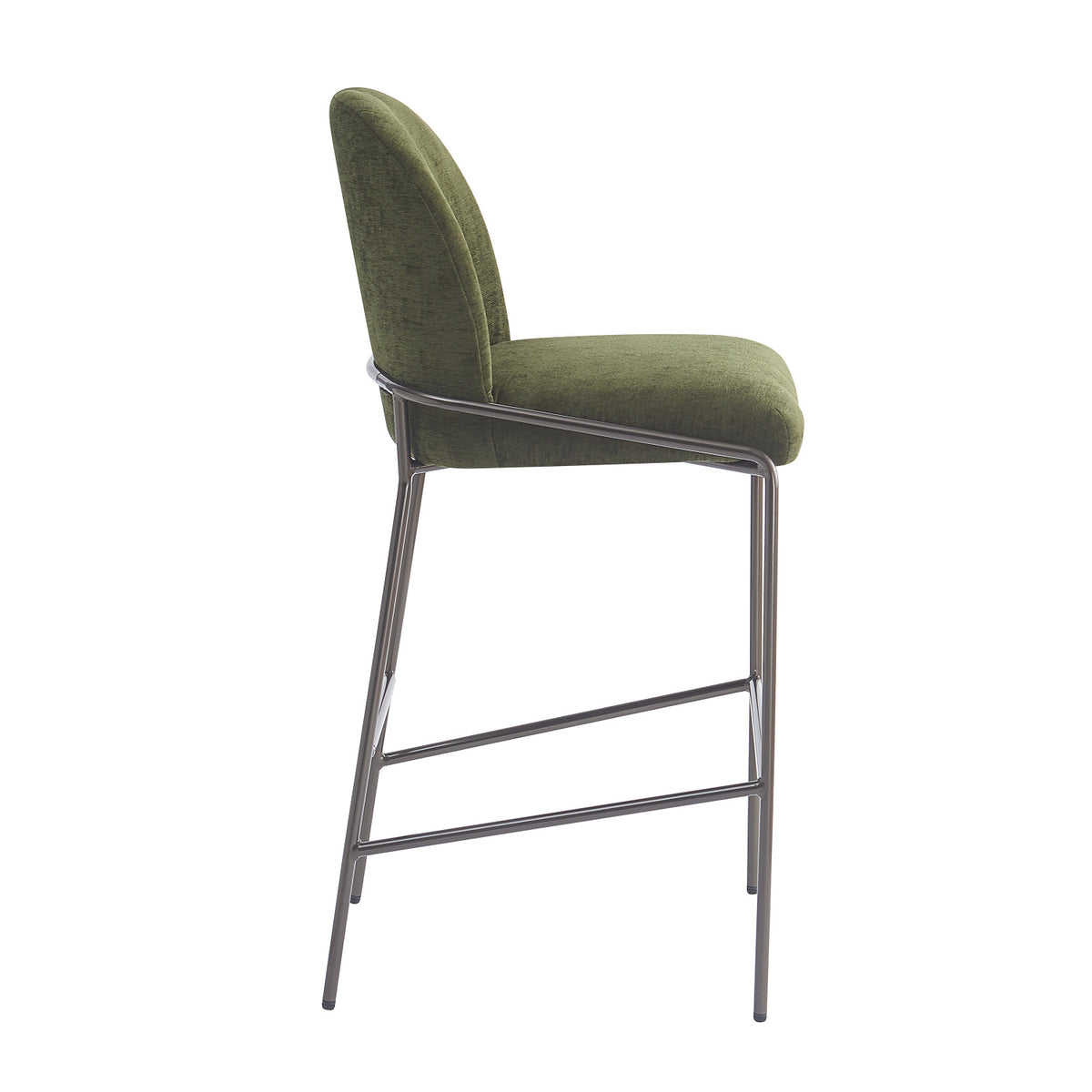 Galen Green Upholstered Barstools (2) | OROA