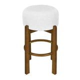 Vera Ivory Upholstered Bar Stools (2) | OROA