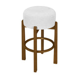Vera Ivory Upholstered Bar Stools (2) | OROA
