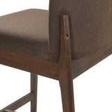 Modern European furniture - Walnut Wooden Counter Stools (2) - www.oroa.com
