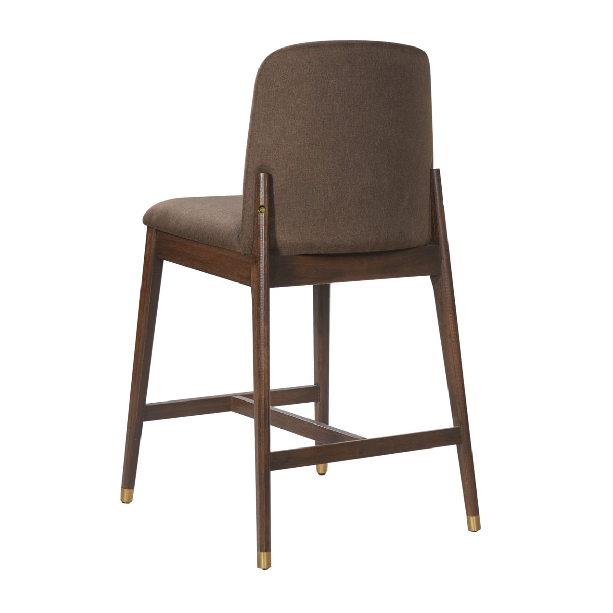 Modern European furniture - Walnut Wooden Counter Stools (2) - www.oroa.com