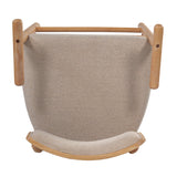 Modern European furniture - Rectangular Padded Back Rubber Wood Counter Stool - www.oroa.com