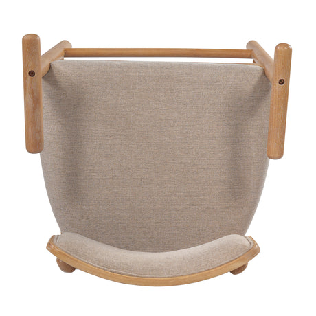 Modern European furniture - Rectangular Padded Back Rubber Wood Counter Stool - www.oroa.com