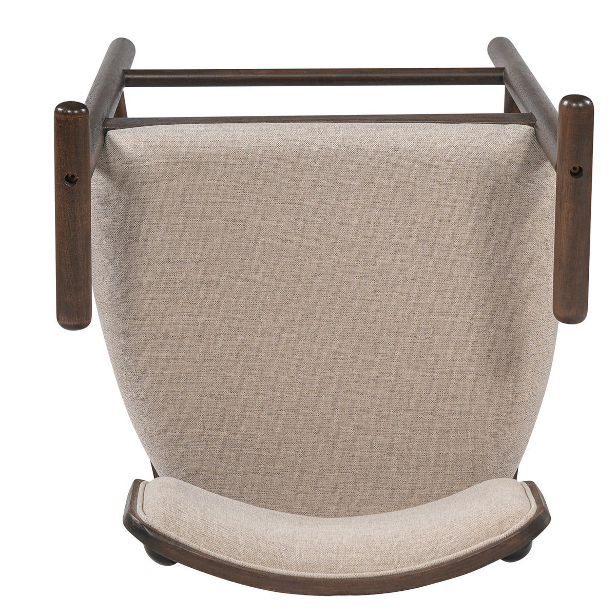 Alaya Minimalist Walnut Counter Height Bar Chairs (2) | OROA