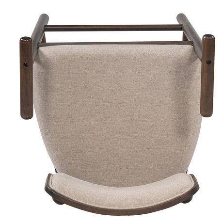 Alaya Minimalist Walnut Counter Height Bar Chairs (2) | OROA