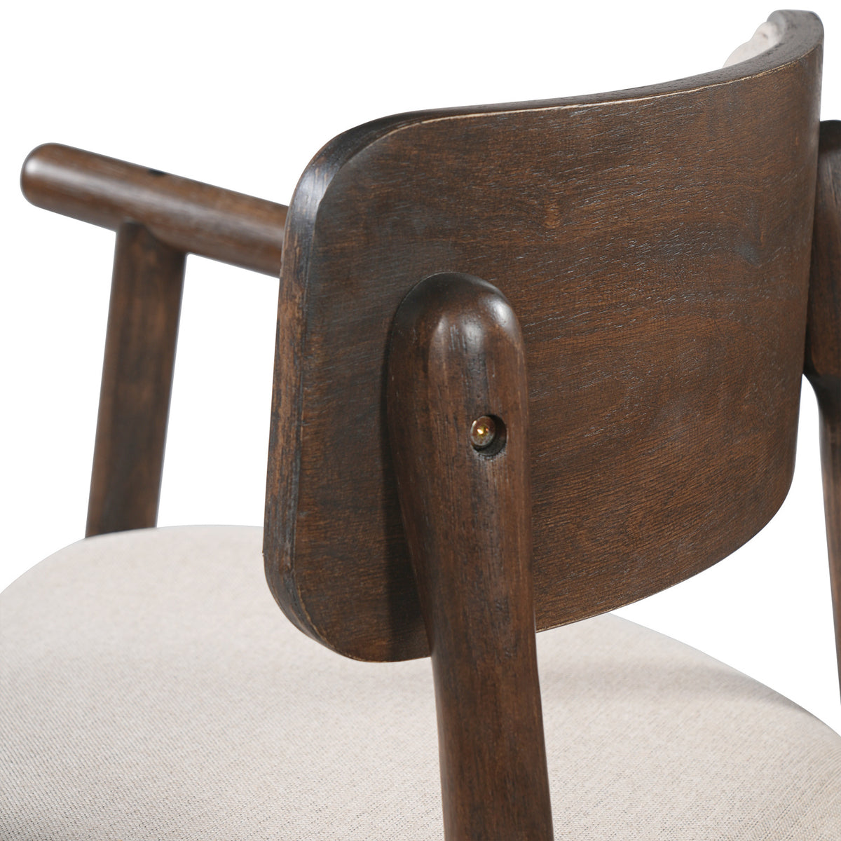 Alaya Minimalist Walnut Counter Height Bar Chairs (2) | OROA