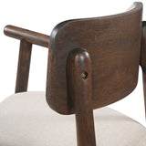 Alaya Minimalist Walnut Counter Height Bar Chairs (2) | OROA