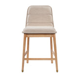 Modern European furniture - Clyde Natural Finish Counter Stools (2) - www.oroa.com