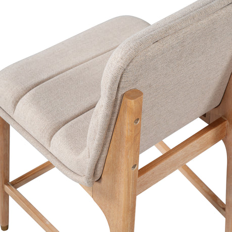 Modern European furniture - Clyde Natural Finish Counter Stools (2) - www.oroa.com