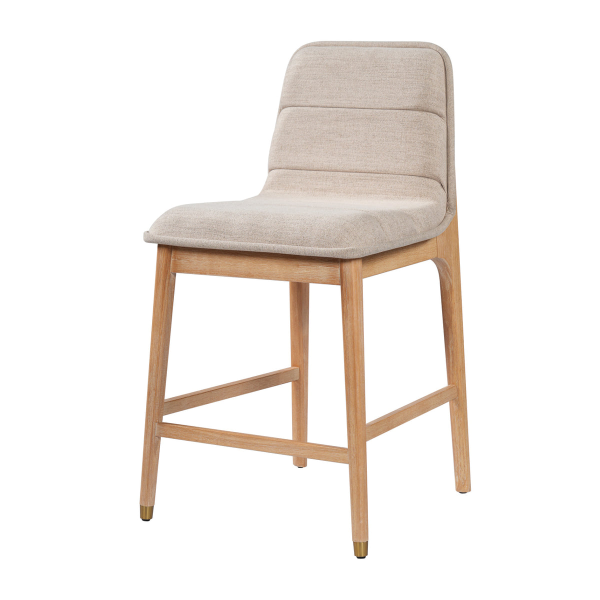 Modern European furniture - Clyde Natural Finish Counter Stools (2) - www.oroa.com