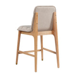 Modern European furniture - Clyde Natural Finish Counter Stools (2) - www.oroa.com