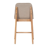Modern European furniture - Clyde Natural Finish Counter Stools (2) - www.oroa.com