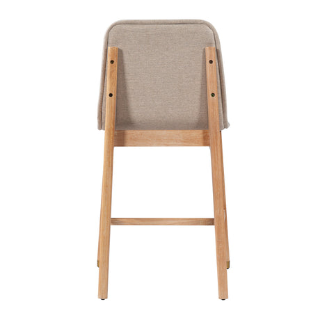 Modern European furniture - Clyde Natural Finish Counter Stools (2) - www.oroa.com