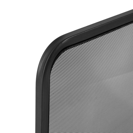 Black Two‑Panel Freestanding Fireplace Screen | OROA