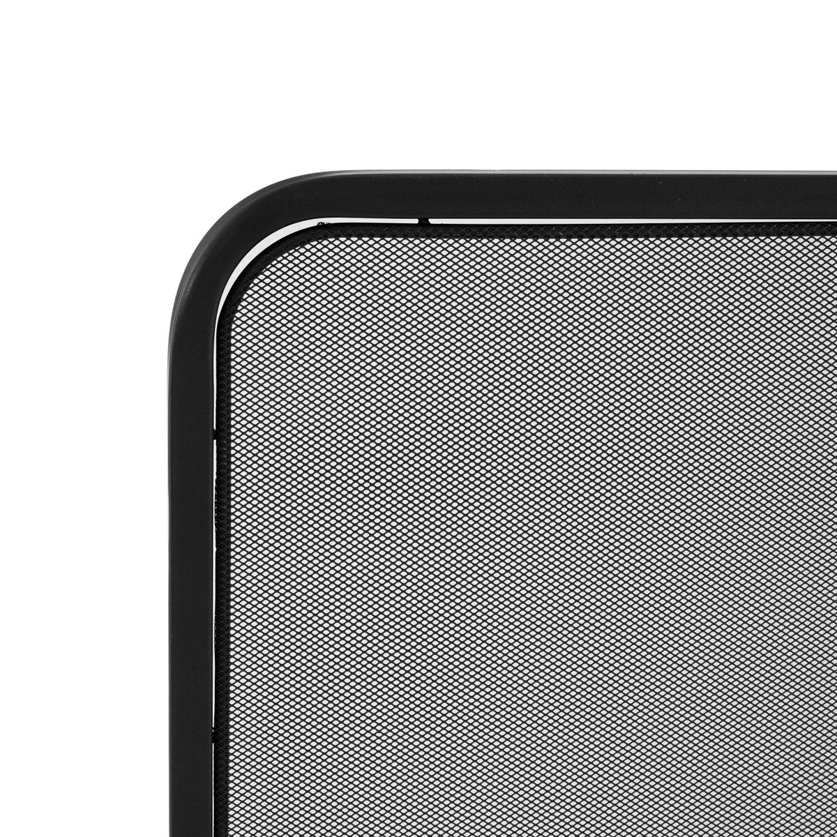 Black Two‑Panel Freestanding Fireplace Screen | OROA