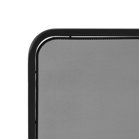 Black Two‑Panel Freestanding Fireplace Screen | OROA
