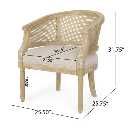 Modern European furniture - Rubber Wood Framed Accent Chair - www.oroa.com