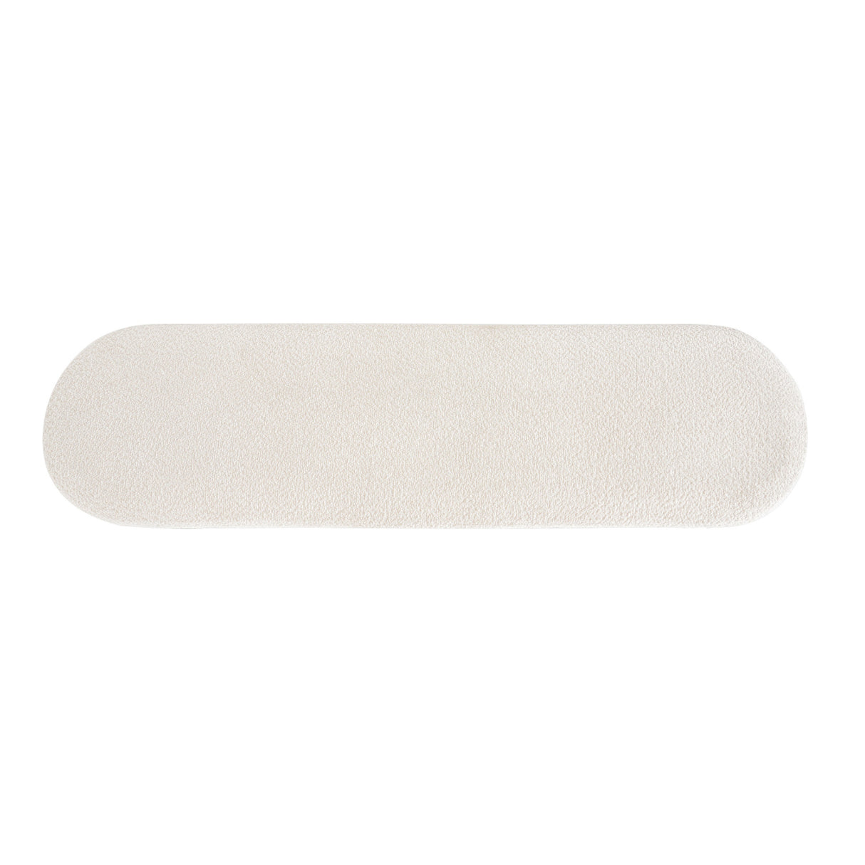 Two-Tone Boucle Upholstered Dining Bench | OROA