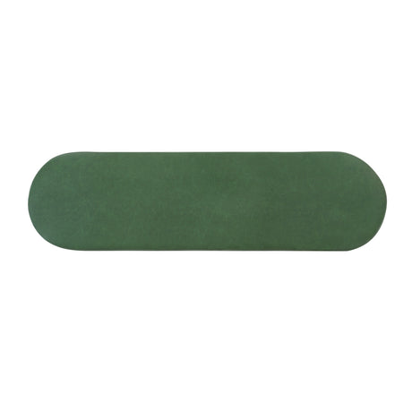 Green & Black Wooden Upholstered Bench | OROA