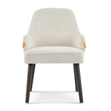 Two-Tone Fabric Dining Armchairs (2) | OROA