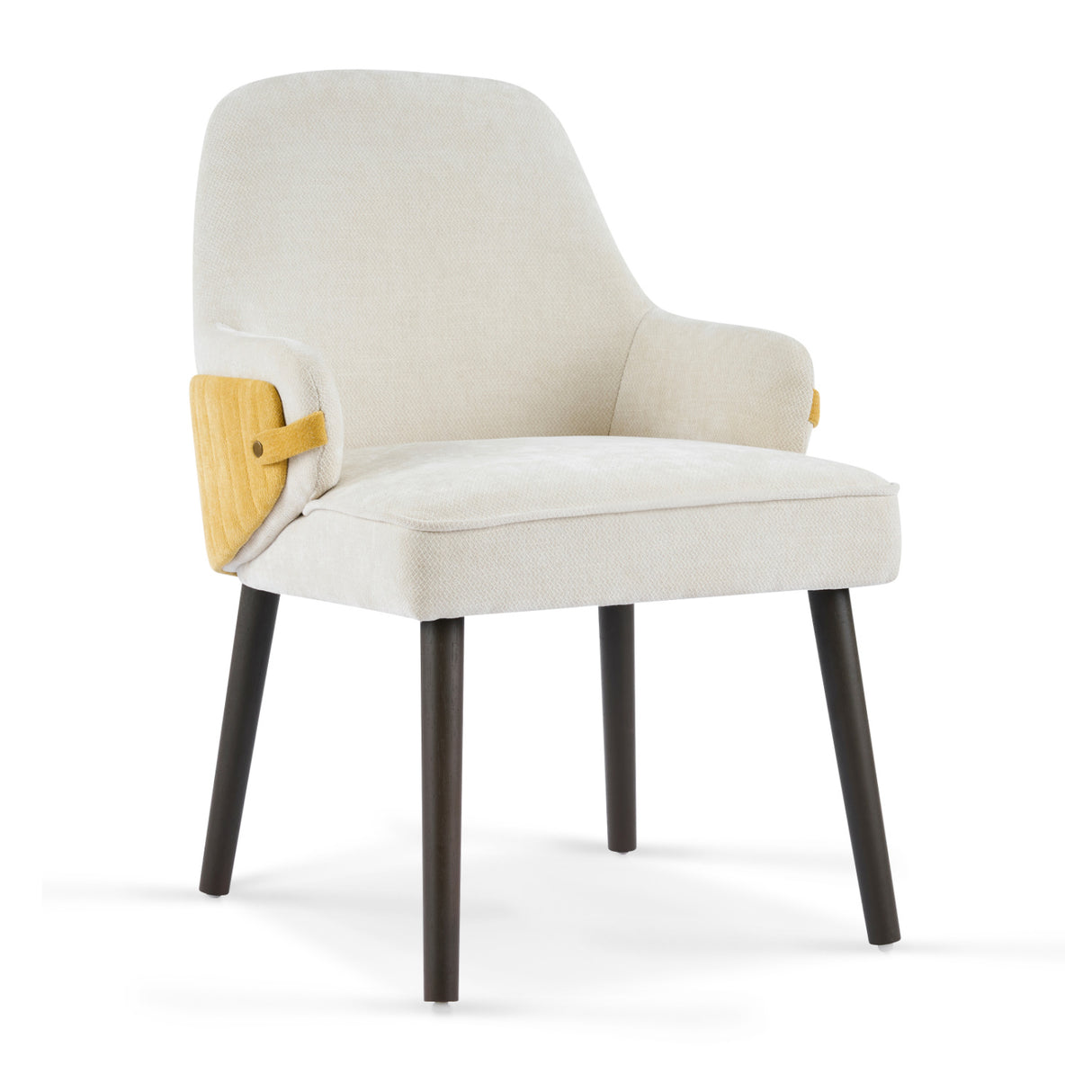 Two-Tone Fabric Dining Armchairs (2) | OROA