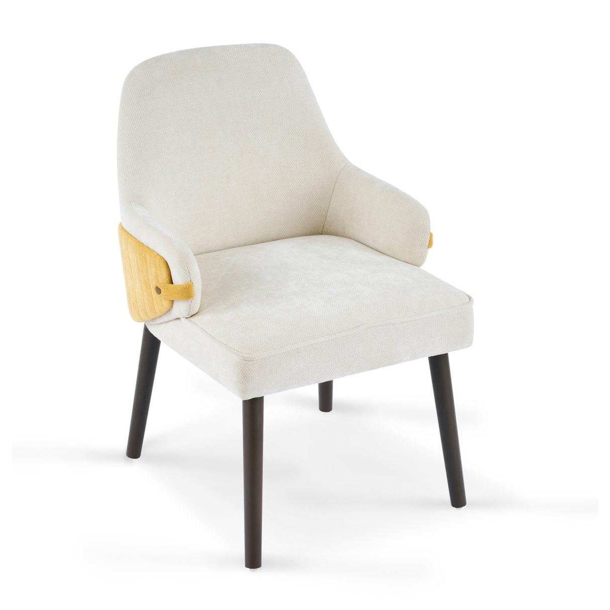 Two-Tone Fabric Dining Armchairs (2) | OROA