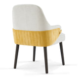 Two-Tone Fabric Dining Armchairs (2) | OROA