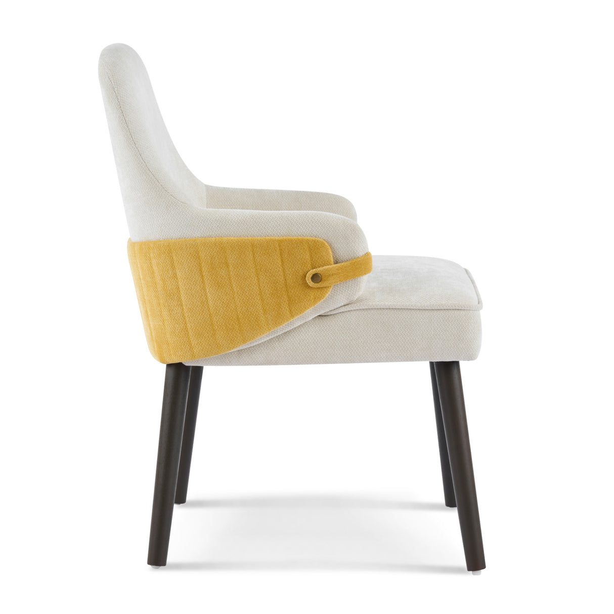 Two-Tone Fabric Dining Armchairs (2) | OROA