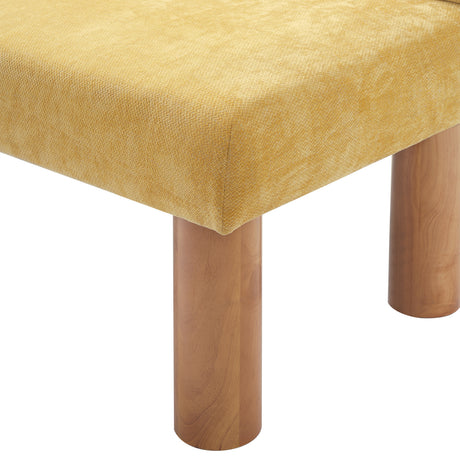 Yellow Upholstered Dining Bench | OROA