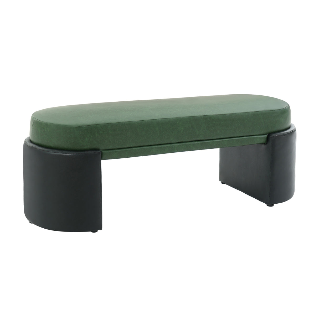 Modern PU Upholstered Dining Bench | OROA