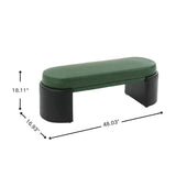 Modern PU Upholstered Dining Bench | OROA
