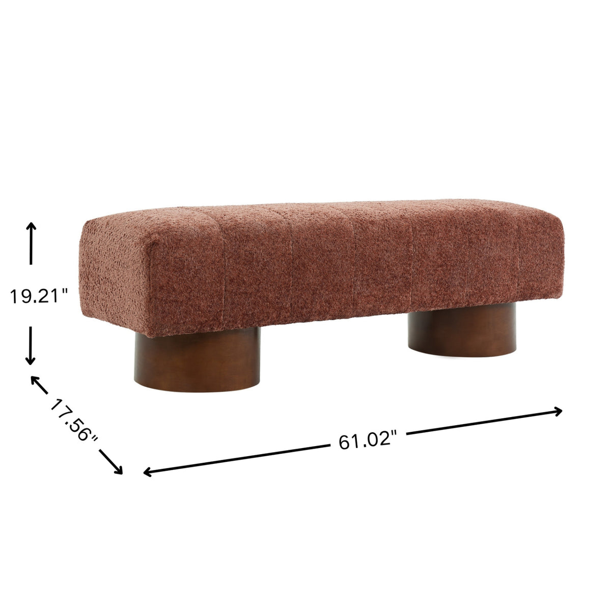Boucle Tufted Dining Bench | OROA