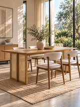 Natural Rubber Wood Dining Table | Maison Naturelle