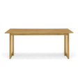 Modern European furniture - Natural Rubber Wood Dining Table - www.oroa.com