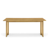 Modern European furniture - Natural Rubber Wood Dining Table - www.oroa.com