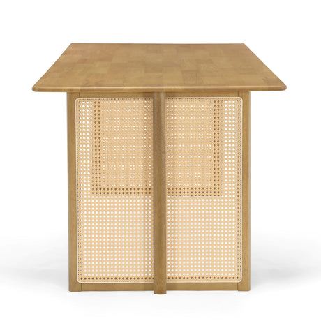 Modern European furniture - Natural Rubber Wood Dining Table - www.oroa.com