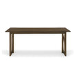 Modern European furniture - Walnut Dining Table with Rattan Panel Legs - www.oroa.com