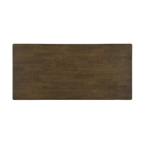 Modern European furniture - Walnut Dining Table with Rattan Panel Legs - www.oroa.com