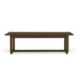 Modern European furniture - Walnut and Rattan Dining Bench - www.oroa.com
