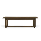 Modern European furniture - Walnut and Rattan Dining Bench - www.oroa.com