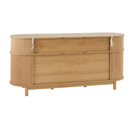 Modern European furniture - 60" Natural Fluted Sideboard - www.oroa.com