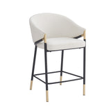 Gold Accent Modern Counter Stools (2) | OROA