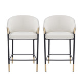 Gold Accent Modern Counter Stools (2) | OROA