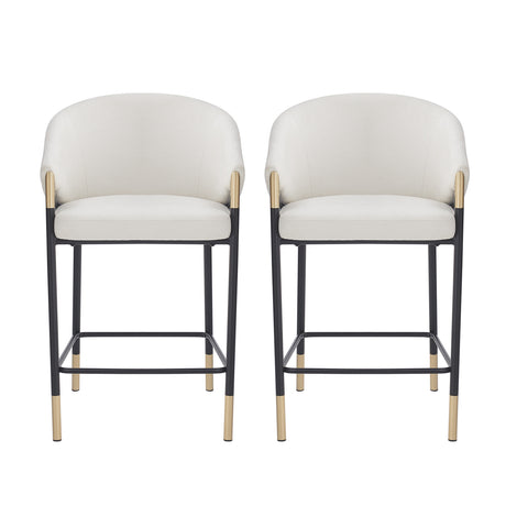 Modern European furniture - Gold Accent Modern Counter Stools (2) - www.oroa.com